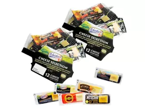 Mini Cheese Selection for Cheese Board - Pack of 2 x 12 Individually Wrapped - Picture 1 of 3
