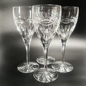 Waterford DOLMEN Crystal Water Goblets Set of 4 Glasses Celtic Knots 8.75 In - Bild 1 von 12