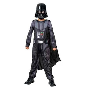 Darth Vader Obi Wan Kenobi Child Costume Cosplay Jumpsuit w/ Mask Rubie's 301432 - Picture 1 of 4