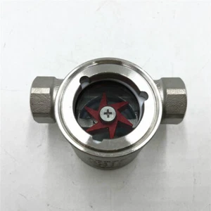 1-1/2" NPT Stainless Steel 304 Sight Water Flow Indicator With PTFE Impeller - Picture 1 of 7