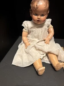 1947 17" Ideal Composition Miracle on 34th Street Baby Beautiful Doll . TLC !! - Picture 1 of 9