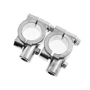Manillar de motocicleta de 1 pulgada 25 mm 10 mm soporte de montaje de rosca de espejo abrazadera adaptador - Imagen 1 de 5