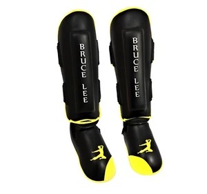 Shin Guards Kickboxing Thai MMA Leg Protector Shin Pads Foot Guard BRUCE LEE - Picture 1 of 5