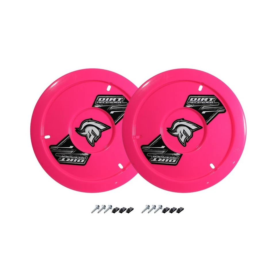 Dirt Defender 10070-2 Neon Pink Wheel Cover for Modifieds Late Models 2 Pack