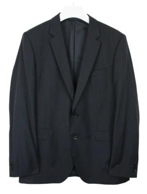 HUGO BOSS The Rider Super 100 Blazer Men's US 44L Pure Wool Striped Formal - Image 1 of 4