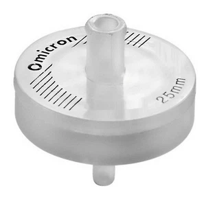 OMICRON® GF Syringe Filter, HPLC Certified, Non-Sterile, 25mm, 1.0µm (100/Pack) - Picture 1 of 6