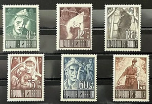 ÖSTERREICH 1947 - Kriegsgefangene - WWII - Komplettsatz - postfrisch/NH - Bild 1 von 7