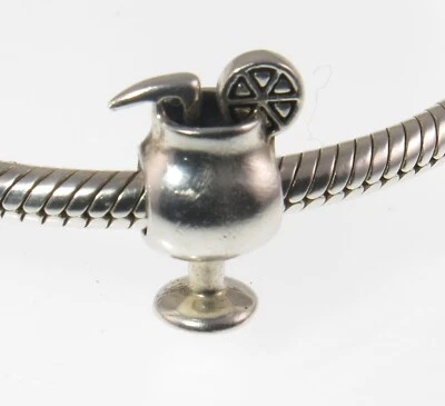 Chamilia 925 silver COCKTAIL charm bead Hen night, holiday - Image 1 of 4