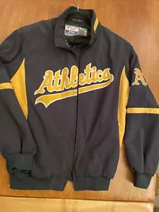 Oakland A's ATHLETICS majestätische Thermalbasis grün authentische Jacke Herren XL *LESEN - Bild 1 von 19