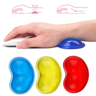 1-2x Silicone Wrist Arm Rest Gel Mouse Pad Wrist Support For Computer Laptop  ♡ - Image 1 of 4
