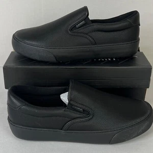 LUGZ Women's Black Oil Slip Resistant Work Clipper Shoes Sz 8 Leather Shoes NEW - Picture 1 of 8