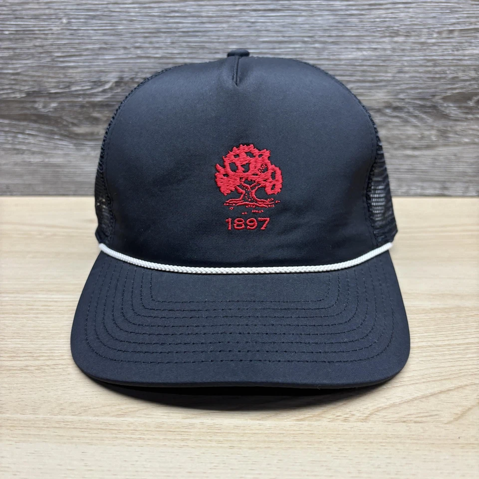 Gorra Imperial Gorra Snap Back Talla Única Negro Rojo Árbol 1897 Malla Camionero Cuerda Para Hombres Foto 1 de 4