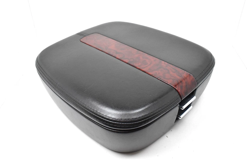 Центральная консоль для Cadillac Escalade 2007-2014 годов выпуска черная кожаная крышка подлокотника хранение изготовитель оборудования - Изображение 1 из 4