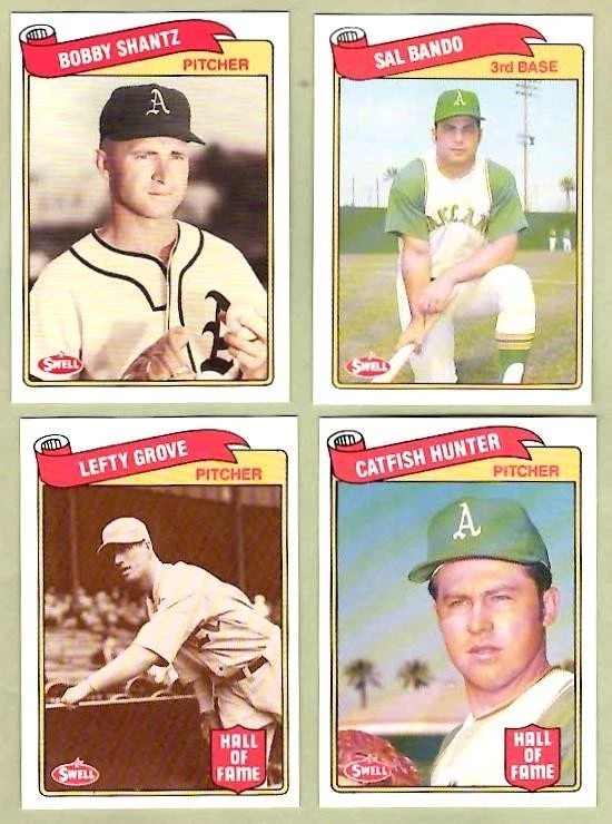 OAKLAND A'S ~ 1989 Swell Baseball Greats Lot w/ Catfish Hunter ~ FREE SHIPPING - Image 1 of 1