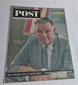 Vintage The Saturday Evening Post May 16th, 1964, Ambassador Lodge G.O.P. Oregon - Imagen 1 de 11