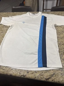 Vintage NIKE GRAY TAG Fußball Shirt Herren M weiß blau Dream League bestickt - Bild 1 von 7