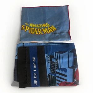 Vintage 1989 2002 AMAZING SPIDER-MAN Spiderman Pillowcase Lot Of 2 - Picture 1 of 8