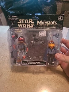 SW  The Muppets Animal Scooter Hans Solo Lando Figures NIB Broken Seal MS000470 - Picture 1 of 2