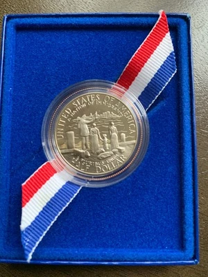 USA - America 1/2 Half Dollar 1986 - a Nation Of Immigrants - Proof IN Box - Image 1 of 4