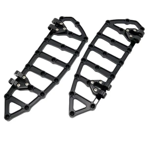 CNC Floorboards Foot Pegs Pedals For Harley Touring Road Glide Road King Softail - Picture 1 of 10