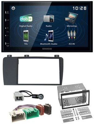 Kenwood 2DIN Bluetooth MP3 USB DAB Autoradio für Volvo S60 V70 XC70 04-09 - Bild 1 von 4