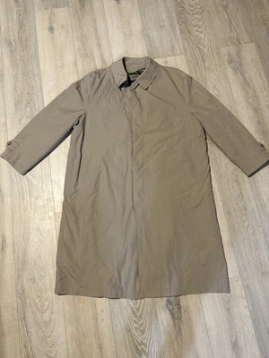 London Fog Jacket Mens 48 Regular Beige Trench Coat Removable Lining Overcoat - Image 1 of 4