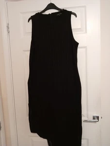 Label Lab Stretch Lace Effect Bodycon Dress Size 16 Black - Picture 1 of 9