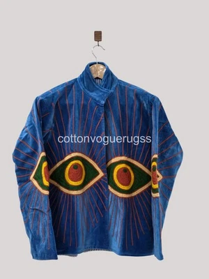 Уникальная куртка бохо сузани — верхняя одежда для фестиваля ремесленников - Изображение 1 из 4