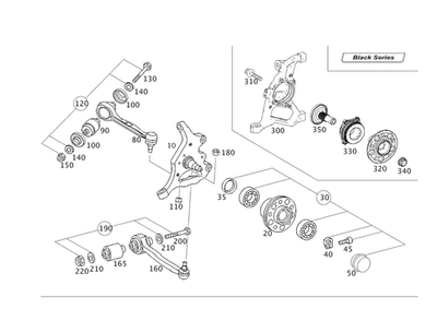 Puntal transversal genuino Mercedes-Benz 204-330-50-11 Foto 1 de 2