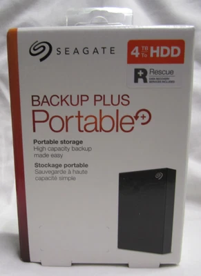 Seagate Portable Backup Plus 4TB HDD  STHP4000400 - Image 1 of 4