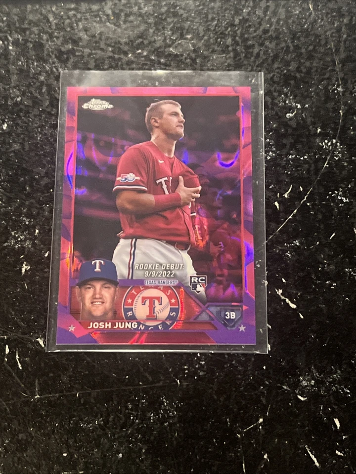 2023 Topps Chrome - Josh Jung #USC51 Magenta Purple Lava Lamp Refractor /299  RC - Image 1 of 1