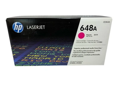 HP LASERJET CE263A 648A ПУРПУРНЫЙ ТОНЕР КАРТРИДЖ НОВЫЙ ЗАПЕЧАТАННЫЙ КОРОБКА - Изображение 1 из 4