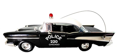 UT Models 1:18 1957 Chevrolet Bel Air Chicago Police Car Diecast w/ Box - Image 1 of 4