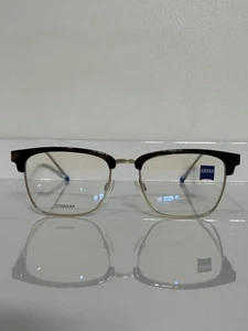 Zeiss ZS22300 241 Tokyo Tortoise Titanium metal Men’s Eyeglasses 53mm - Picture 1 of 6