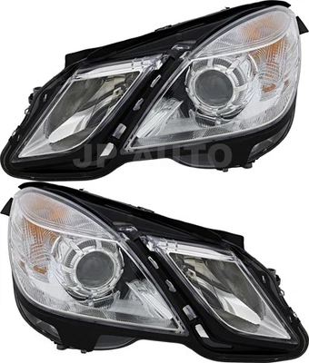 For 2010-2014 Mercedes-Benz E350 E550 Headlight Pair - Imagem 1 de 4