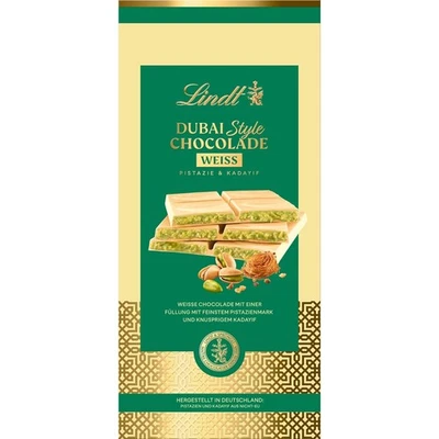 Lindt Dubai Schokolade Weiße Pistazie Mandel Kadayif 150g - Versand aus Deutschland! - Bild 1 von 3