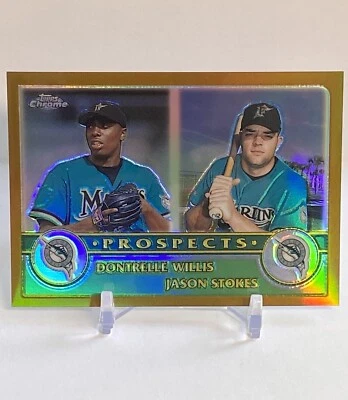 2003 Topps Chrome Gold SP Parallel RC Serial #/449 Dontrelle Willis / Stokes - Image 1 of 4