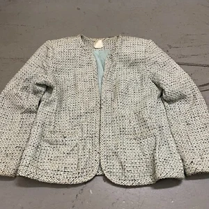 Liz Baker Women's Size 10 Tweed Open Jacket Blazer - Picture 1 of 6