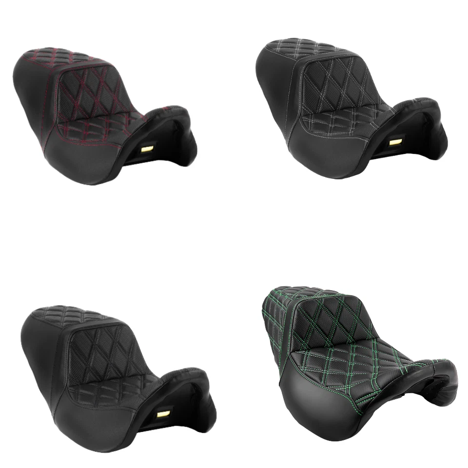 One-Piece Rider Rear Seat For Harley Road / Street Glide Ultra Limited 2008-2023 - Image 1 of 4