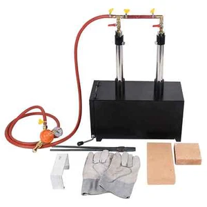 Gas Propane Forge 2B+1D Furnace Burner Blacksmith Farrier Metal Forging - Picture 1 of 8