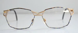 Cazal Vintage Brille - NOS - Modell 269 - Col. 514 - Gold, Marmor Blau, Aqua - Bild 1 von 3