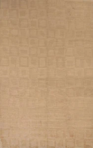 Elegant Handwoven Nepalese Rug Modern Wool Living Room Carpet 6x9 ft - Picture 1 of 20