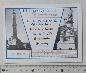 I123636 Cartolina pubblicitaria - A.M.T. Genova - Picture 1 of 2