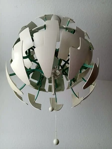 Lampe IKEA PS 2014 Globus Hängeleuchte Weiß/Grün Kugel Ikea Todesstern - Bild 1 von 19