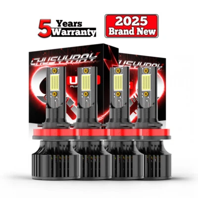 Combo de lâmpadas de farol alto+baixo para Nissan Pathfinder 4*H11 H8 2017-2020 - Imagem 1 de 4