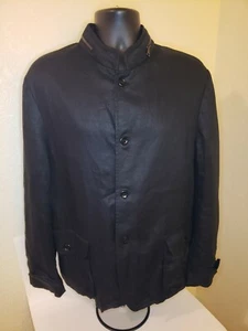 John Varvatos Jacket Hooded Parka 100% Linen Size 54 - Picture 1 of 7