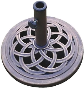 DC America UBP18181-BR 18-Inch Cast Stone Umbrella Base, Made from Rust Free ... - Picture 1 of 12