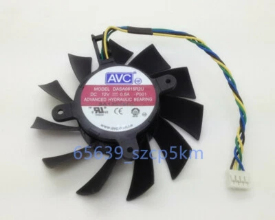 AVC DASA0815R2U DC 12V 0.60A  4-Pin PWM For EVGA Graphics Card Fan  - Image 1 of 3