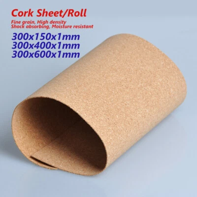 Cork Sheet Roll High Density Landscape Mats Model Railway 300mm Width 1mm Thick - Image 1 of 4