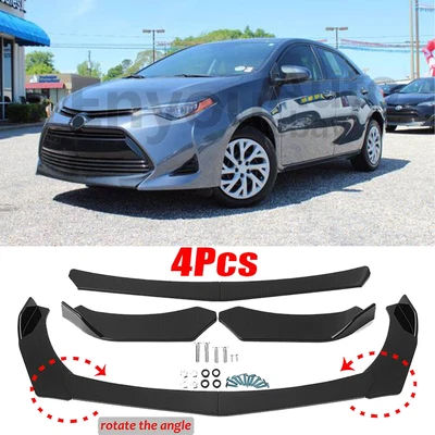 Para Toyota Corolla Hatchback Front Bumper Lip Chin Spoiler Splitter - Imagem 1 de 4